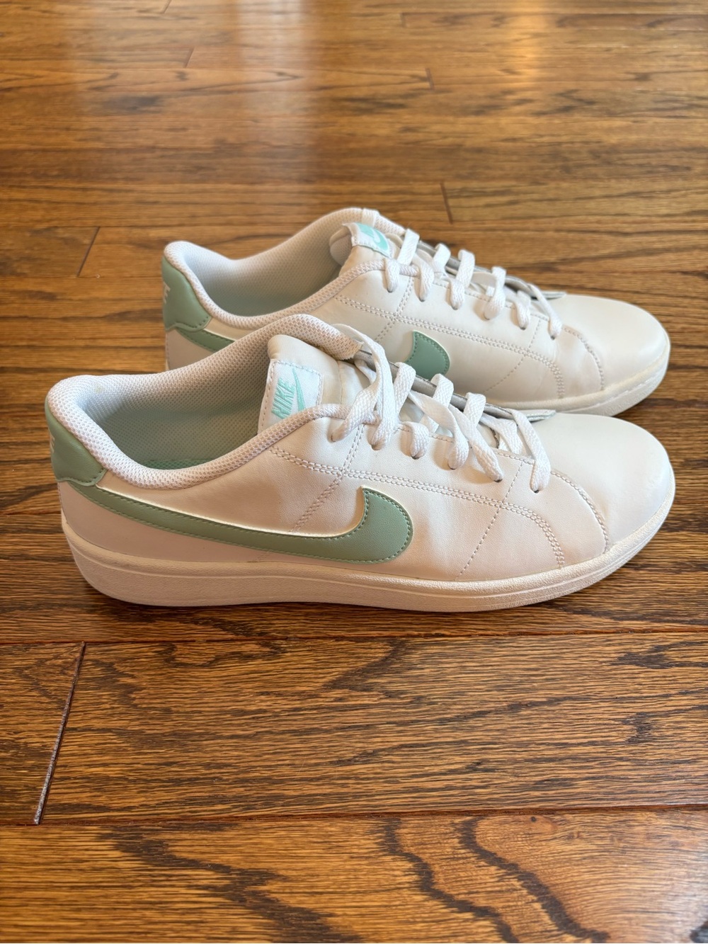 Nike Women's Court Royale 2 in White/Light Dew Swoosh